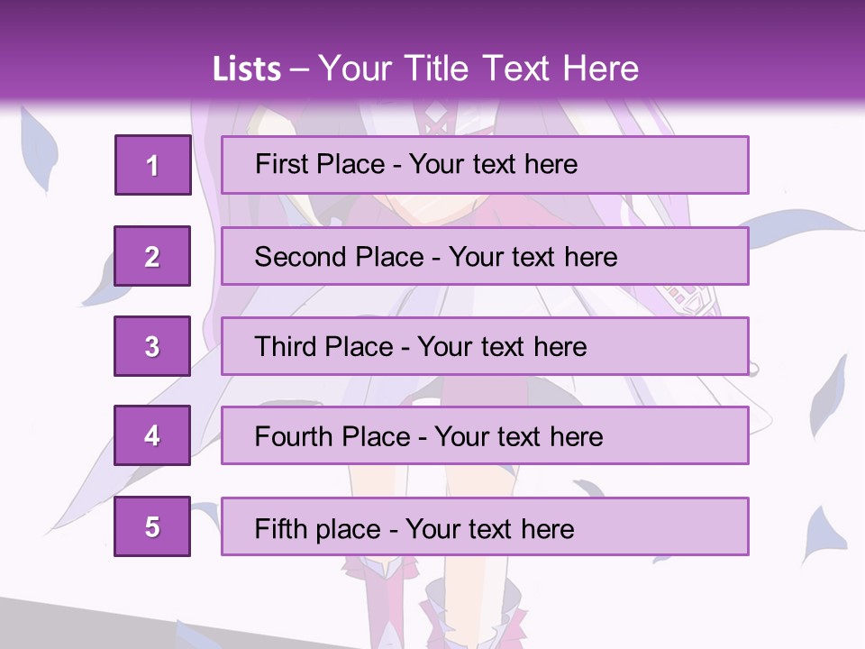 A Woman In A Purple Dress Is Walking Down The Runway PowerPoint Template
