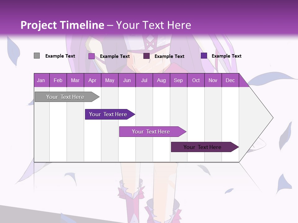 A Woman In A Purple Dress Is Walking Down The Runway PowerPoint Template