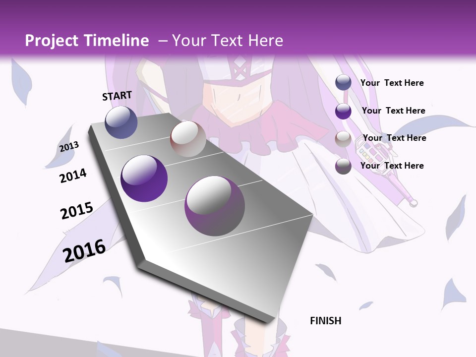 A Woman In A Purple Dress Is Walking Down The Runway PowerPoint Template