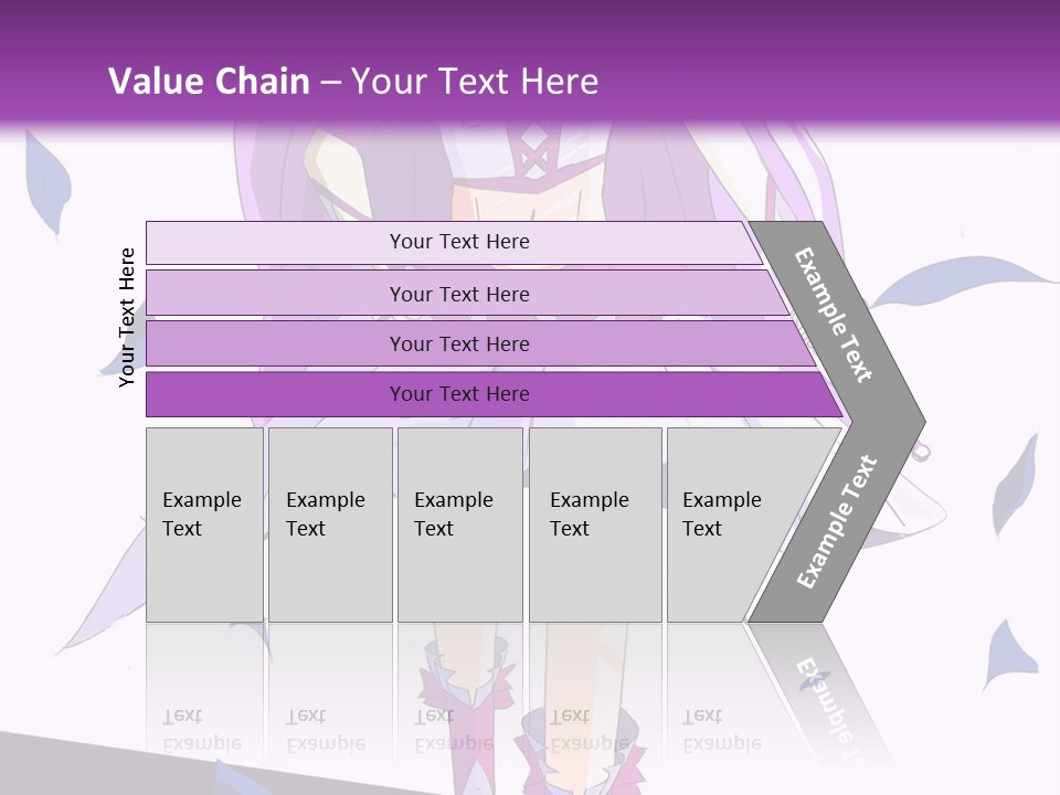 A Woman In A Purple Dress Is Walking Down The Runway PowerPoint Template