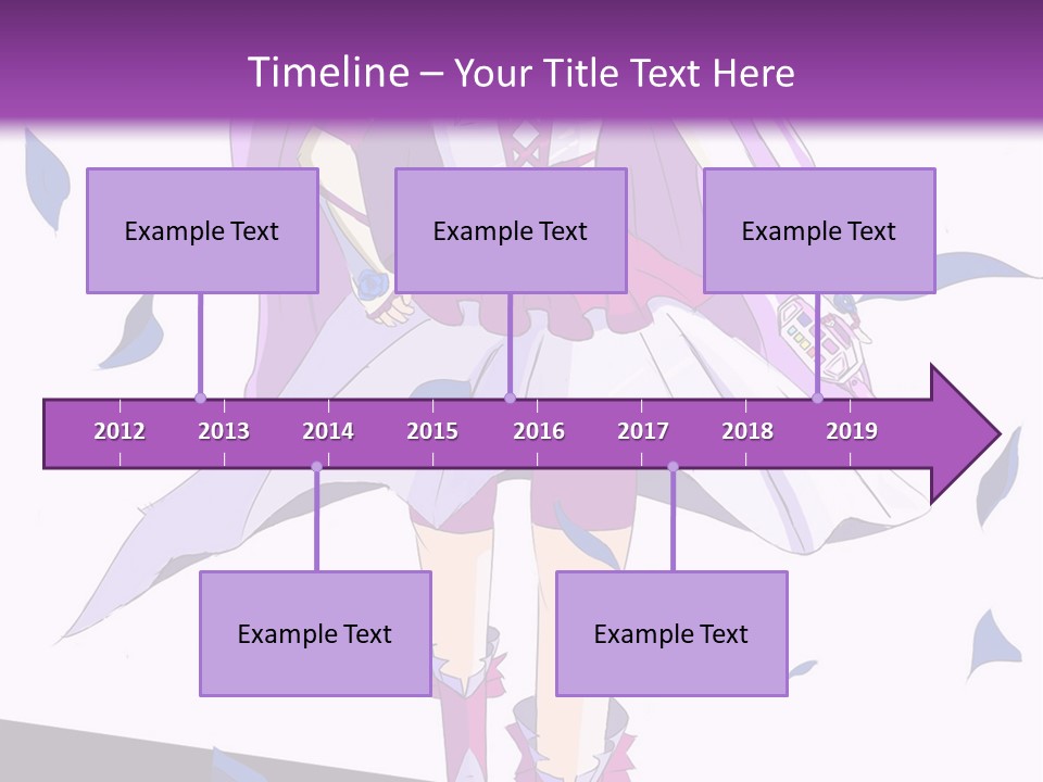 A Woman In A Purple Dress Is Walking Down The Runway PowerPoint Template