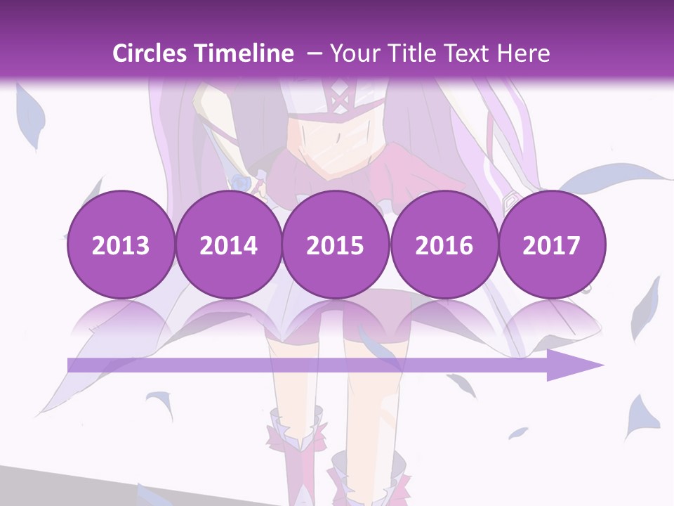 A Woman In A Purple Dress Is Walking Down The Runway PowerPoint Template