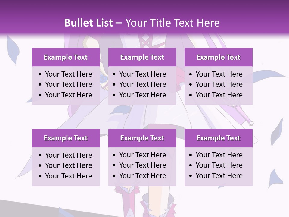 A Woman In A Purple Dress Is Walking Down The Runway PowerPoint Template