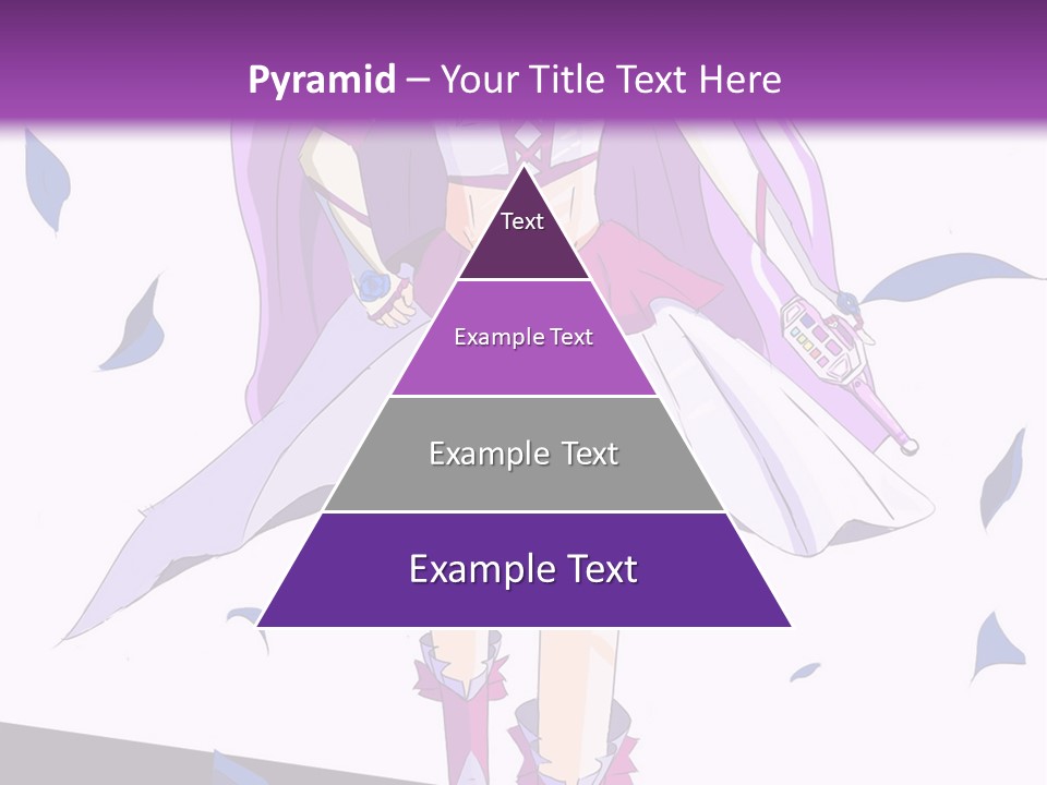 A Woman In A Purple Dress Is Walking Down The Runway PowerPoint Template