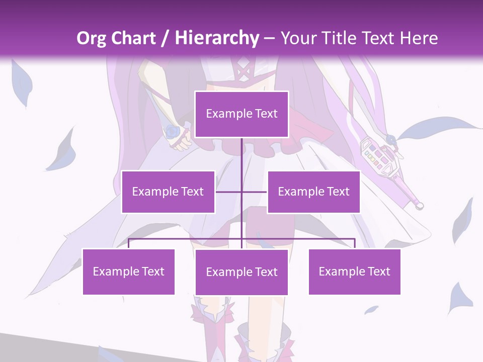 A Woman In A Purple Dress Is Walking Down The Runway PowerPoint Template