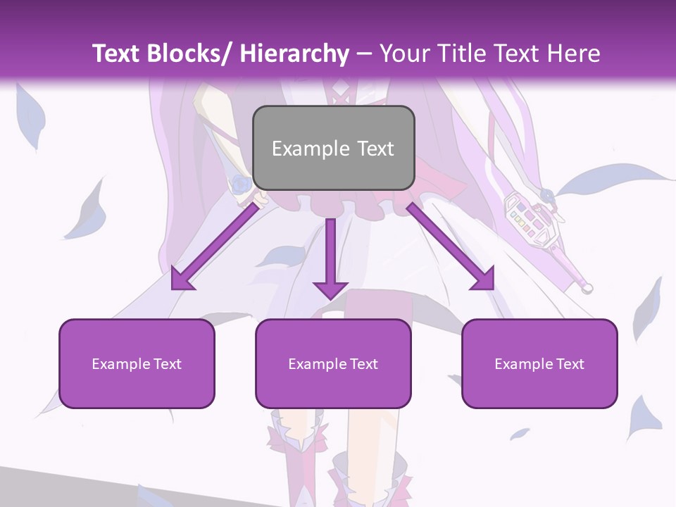 A Woman In A Purple Dress Is Walking Down The Runway PowerPoint Template