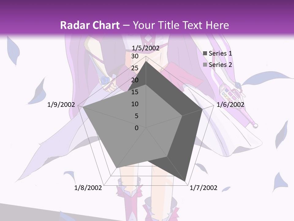 A Woman In A Purple Dress Is Walking Down The Runway PowerPoint Template