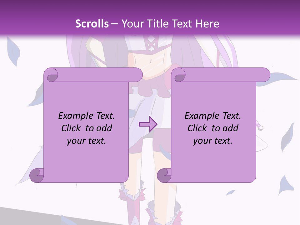 A Woman In A Purple Dress Is Walking Down The Runway PowerPoint Template