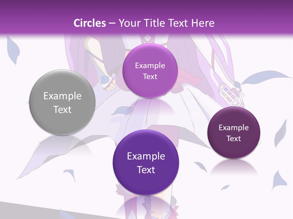 A Woman In A Purple Dress Is Walking Down The Runway PowerPoint Template