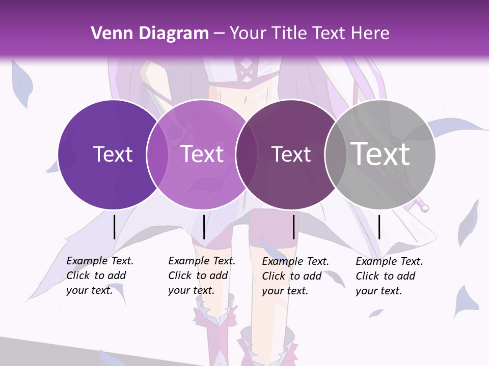 A Woman In A Purple Dress Is Walking Down The Runway PowerPoint Template