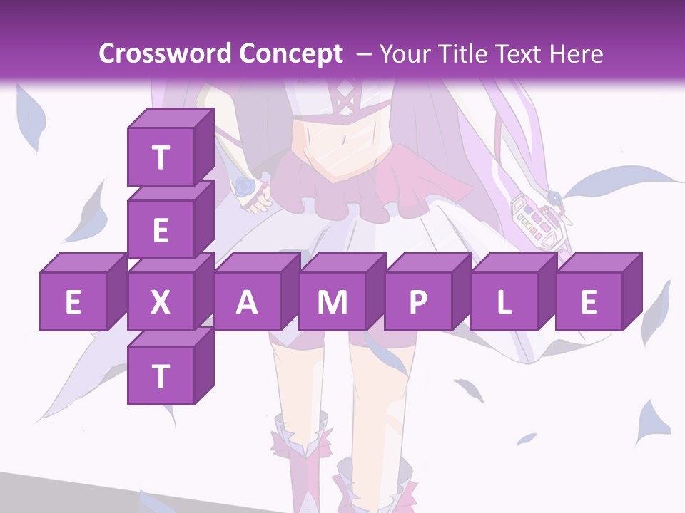 A Woman In A Purple Dress Is Walking Down The Runway PowerPoint Template