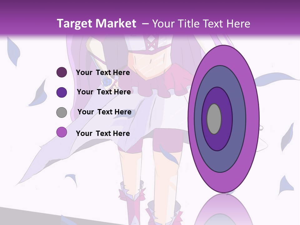 A Woman In A Purple Dress Is Walking Down The Runway PowerPoint Template