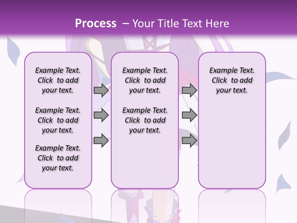 A Woman In A Purple Dress Is Walking Down The Runway PowerPoint Template