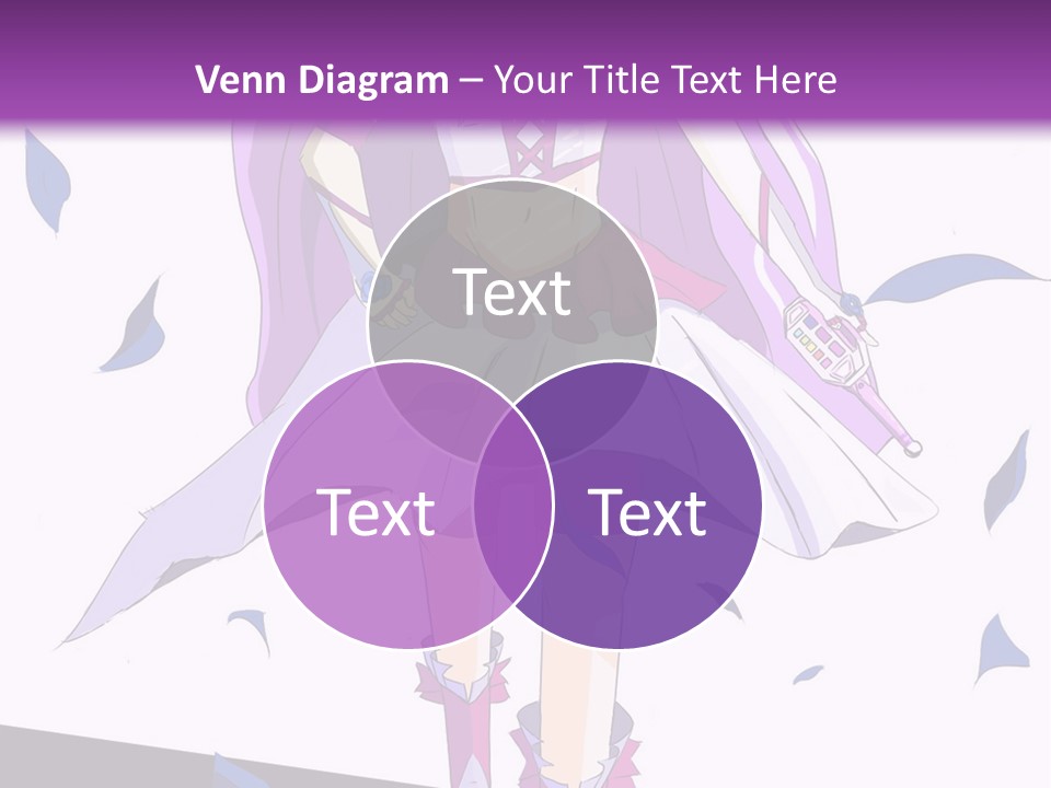 A Woman In A Purple Dress Is Walking Down The Runway PowerPoint Template