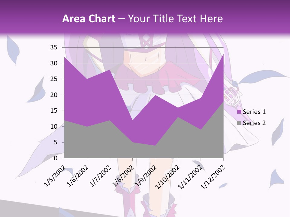 A Woman In A Purple Dress Is Walking Down The Runway PowerPoint Template