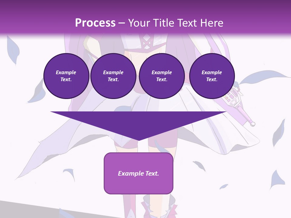 A Woman In A Purple Dress Is Walking Down The Runway PowerPoint Template