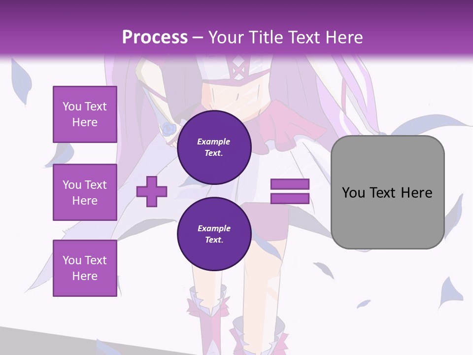 A Woman In A Purple Dress Is Walking Down The Runway PowerPoint Template