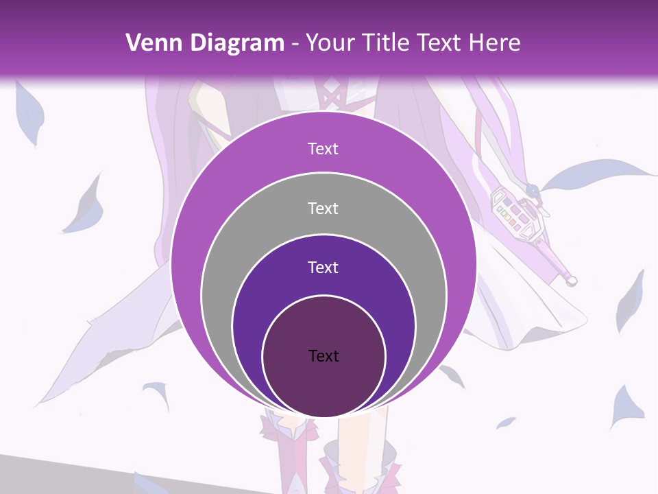 A Woman In A Purple Dress Is Walking Down The Runway PowerPoint Template