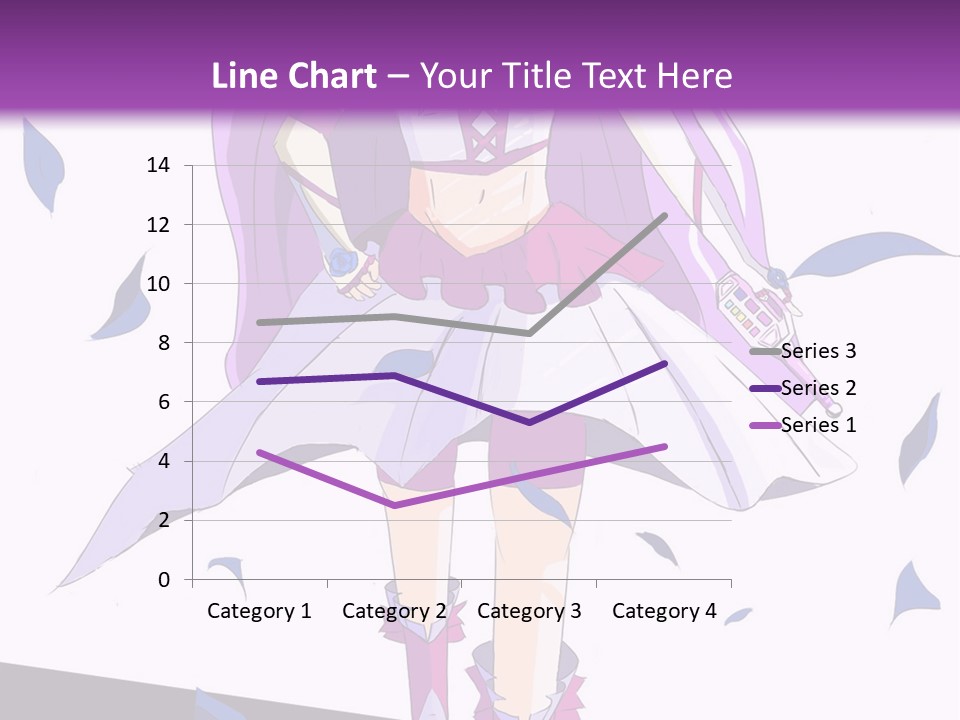 A Woman In A Purple Dress Is Walking Down The Runway PowerPoint Template