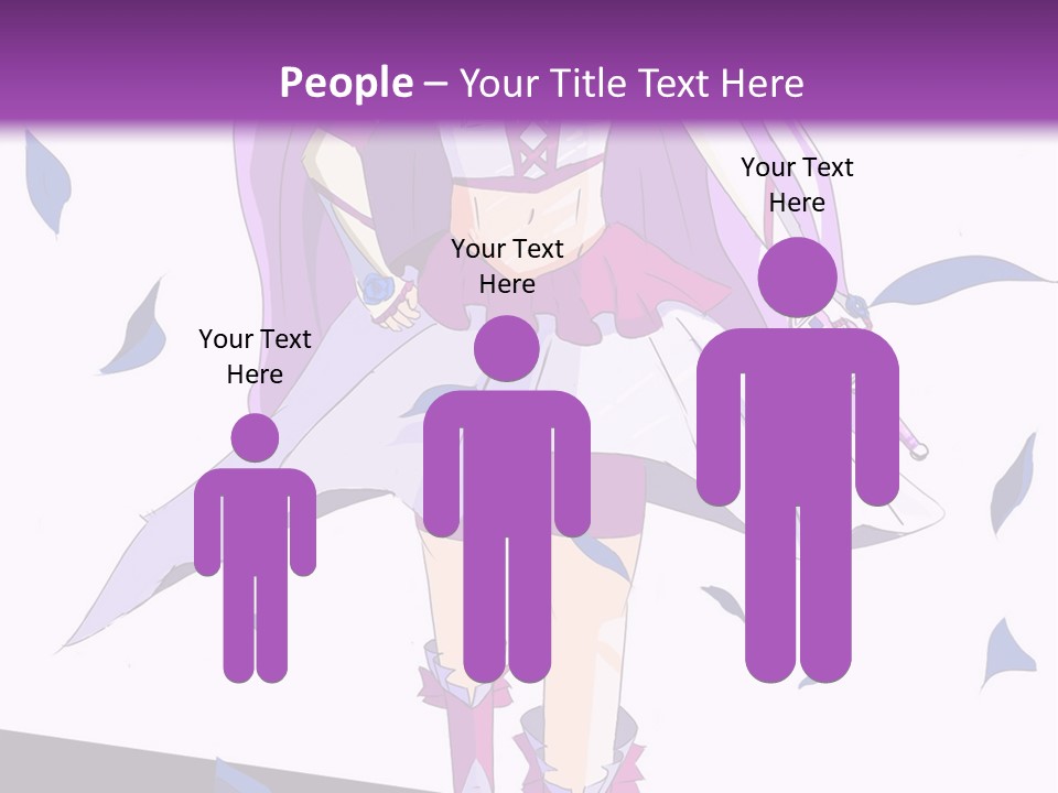 A Woman In A Purple Dress Is Walking Down The Runway PowerPoint Template