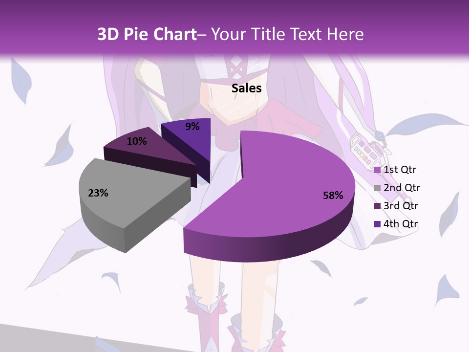 A Woman In A Purple Dress Is Walking Down The Runway PowerPoint Template