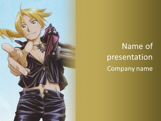 A Woman With A Gun In Her Hand Powerpoint Template PowerPoint Template