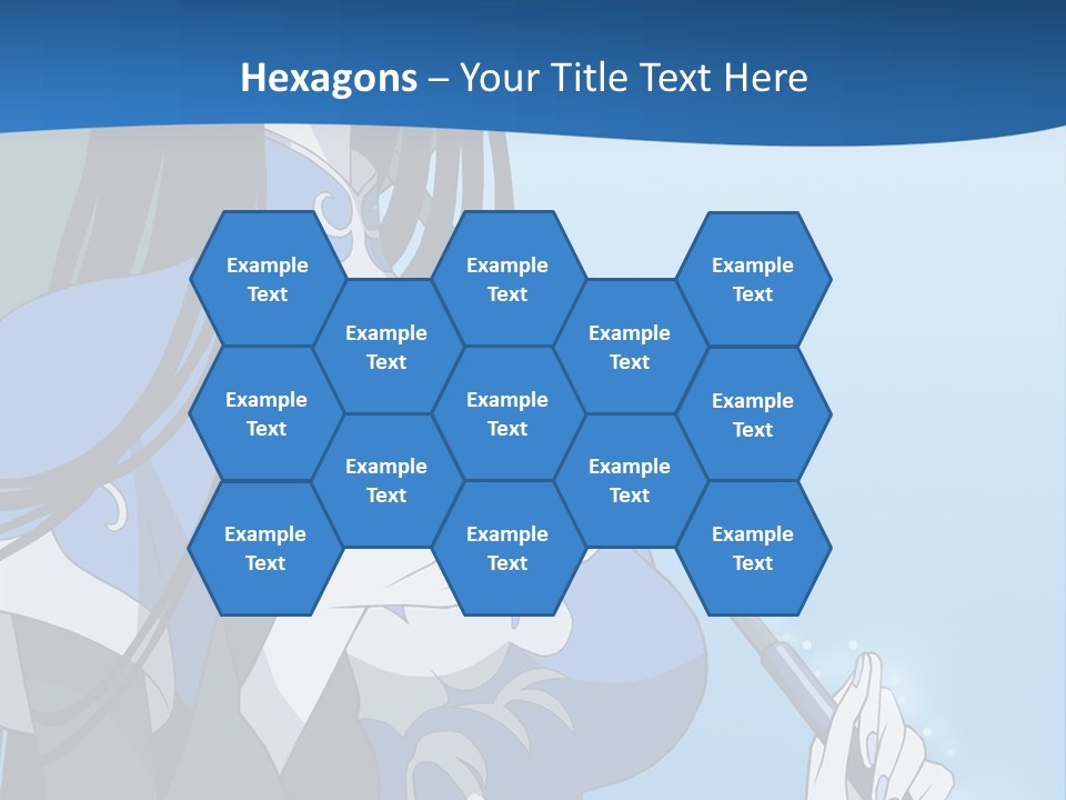 A Woman With An Umbrella Powerpoint Template PowerPoint Template