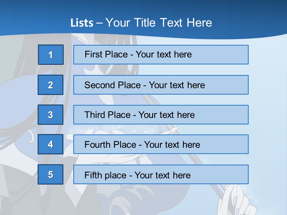 A Woman With An Umbrella Powerpoint Template PowerPoint Template