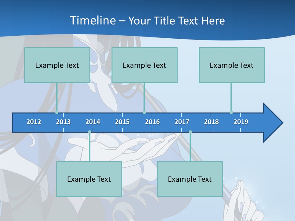 A Woman With An Umbrella Powerpoint Template PowerPoint Template
