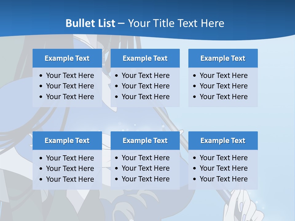 A Woman With An Umbrella Powerpoint Template PowerPoint Template