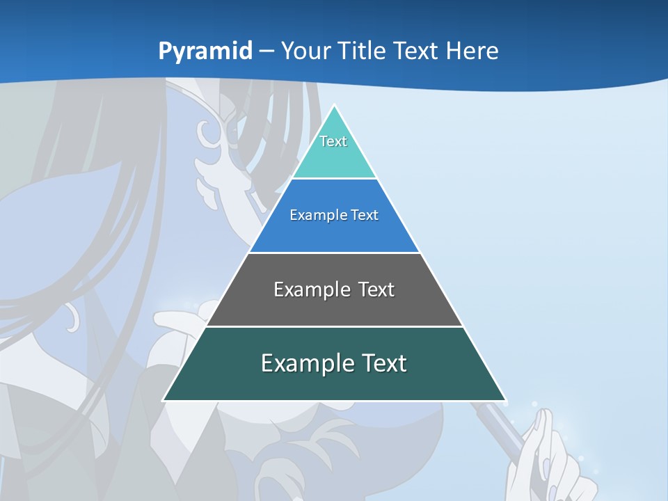 A Woman With An Umbrella Powerpoint Template PowerPoint Template