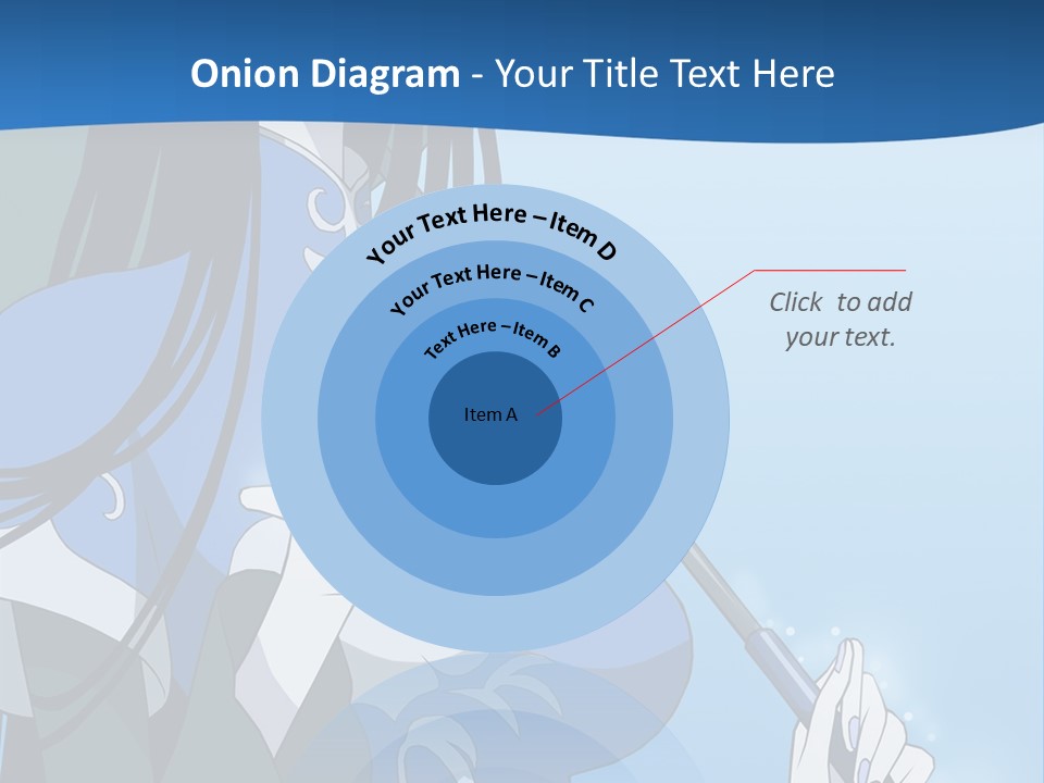 A Woman With An Umbrella Powerpoint Template PowerPoint Template