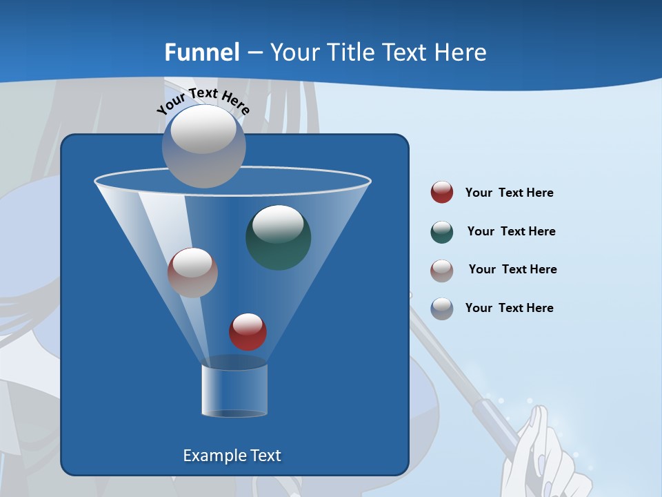 A Woman With An Umbrella Powerpoint Template PowerPoint Template