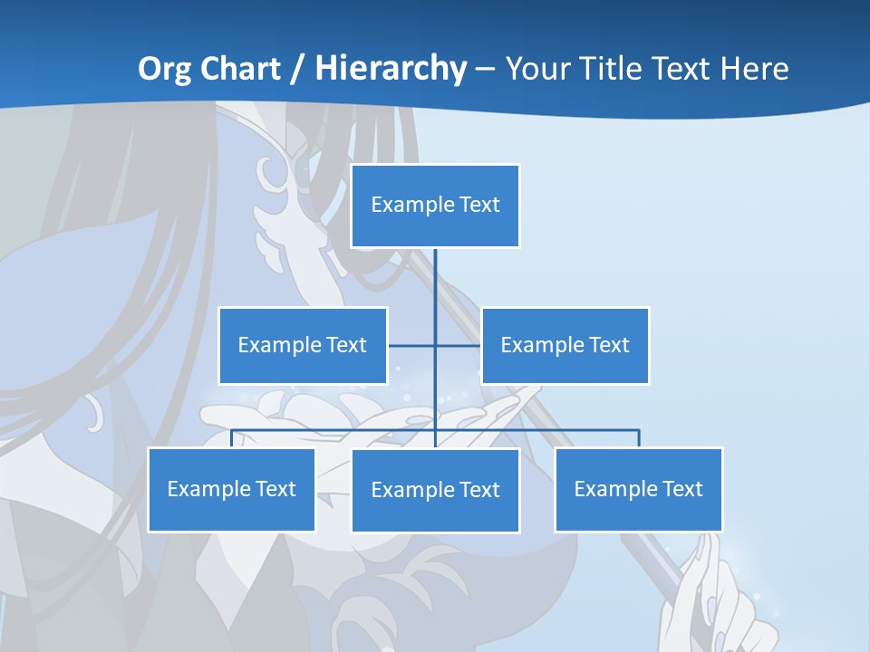 A Woman With An Umbrella Powerpoint Template PowerPoint Template