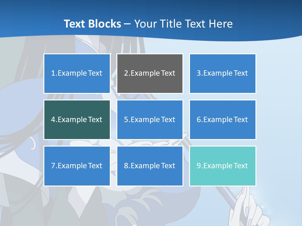 A Woman With An Umbrella Powerpoint Template PowerPoint Template