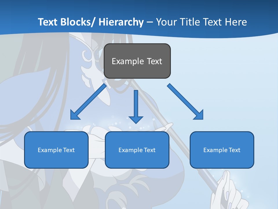 A Woman With An Umbrella Powerpoint Template PowerPoint Template