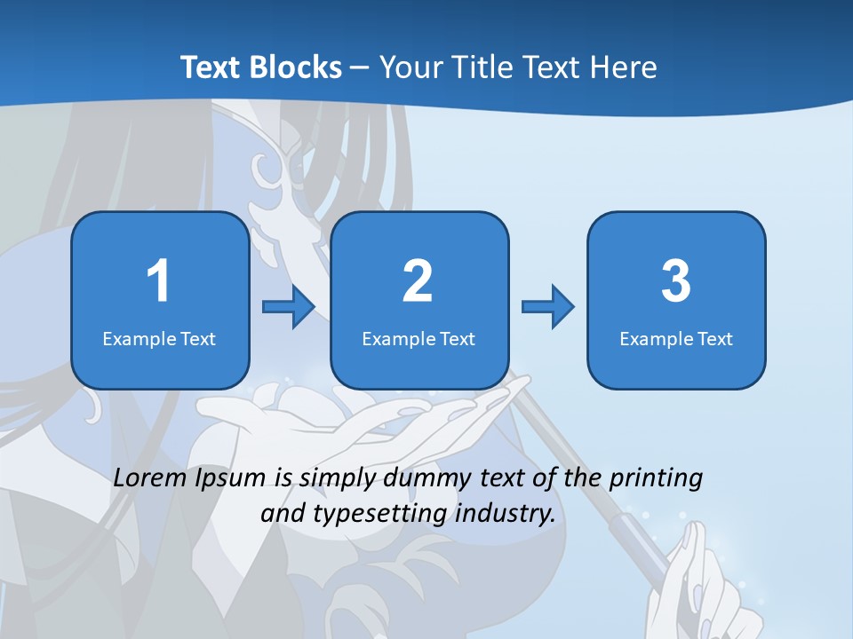 A Woman With An Umbrella Powerpoint Template PowerPoint Template