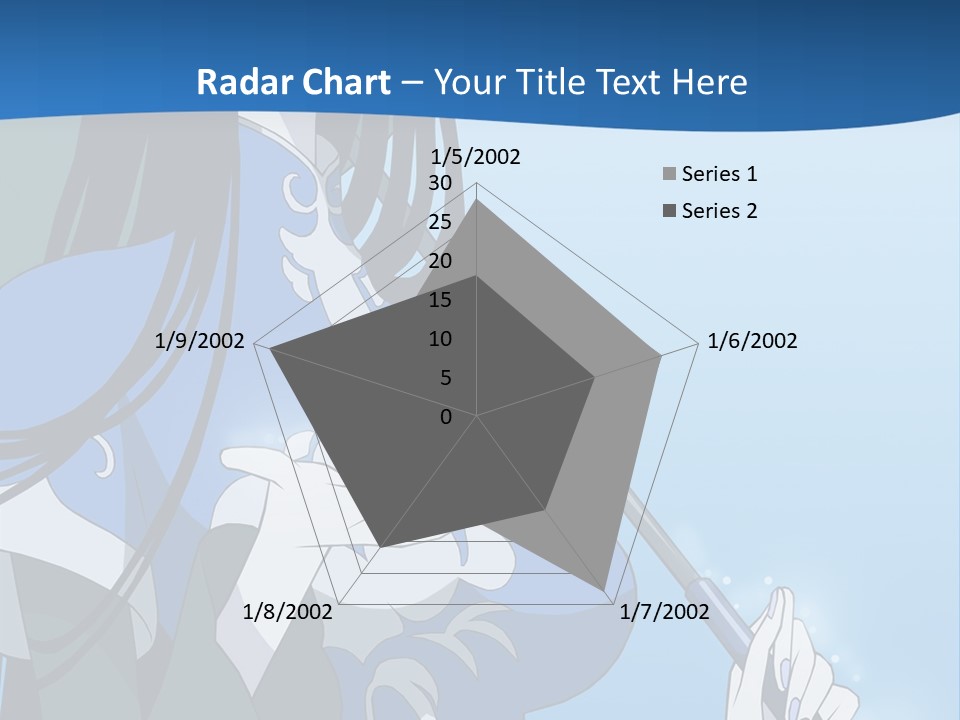 A Woman With An Umbrella Powerpoint Template PowerPoint Template