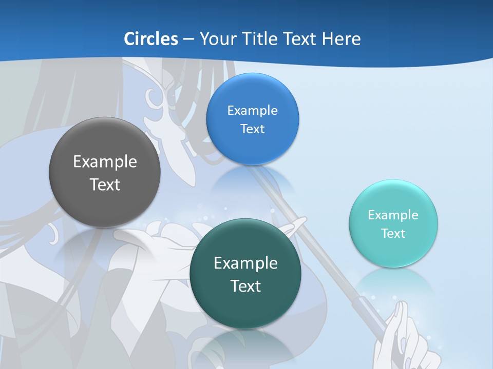 A Woman With An Umbrella Powerpoint Template PowerPoint Template