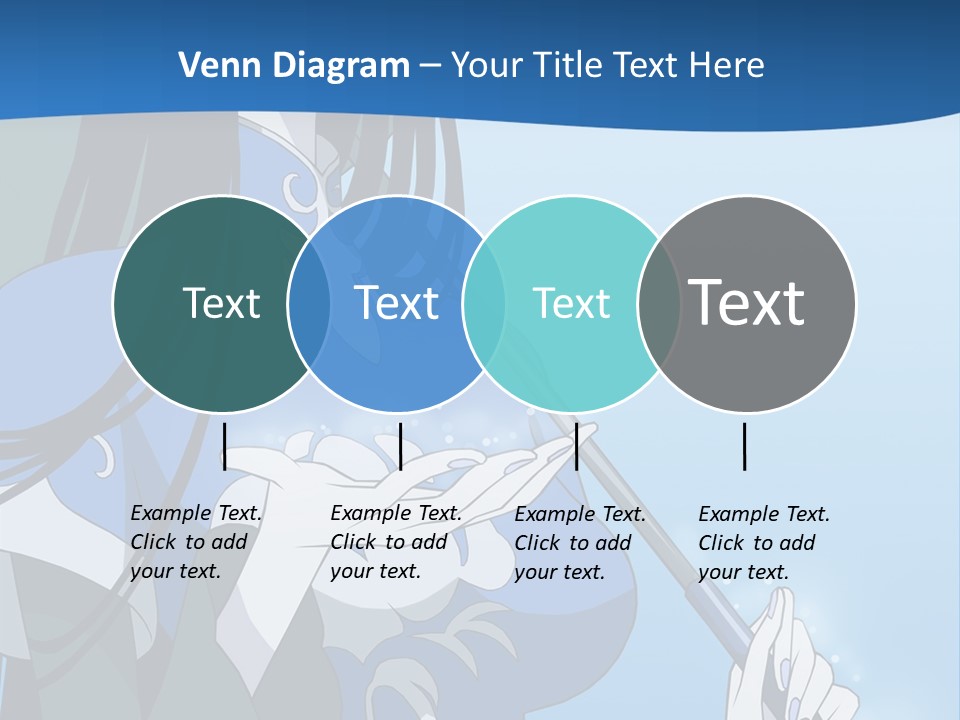 A Woman With An Umbrella Powerpoint Template PowerPoint Template