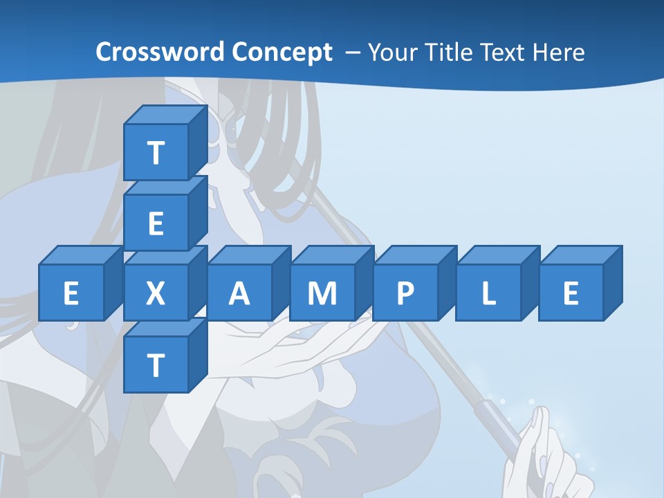 A Woman With An Umbrella Powerpoint Template PowerPoint Template