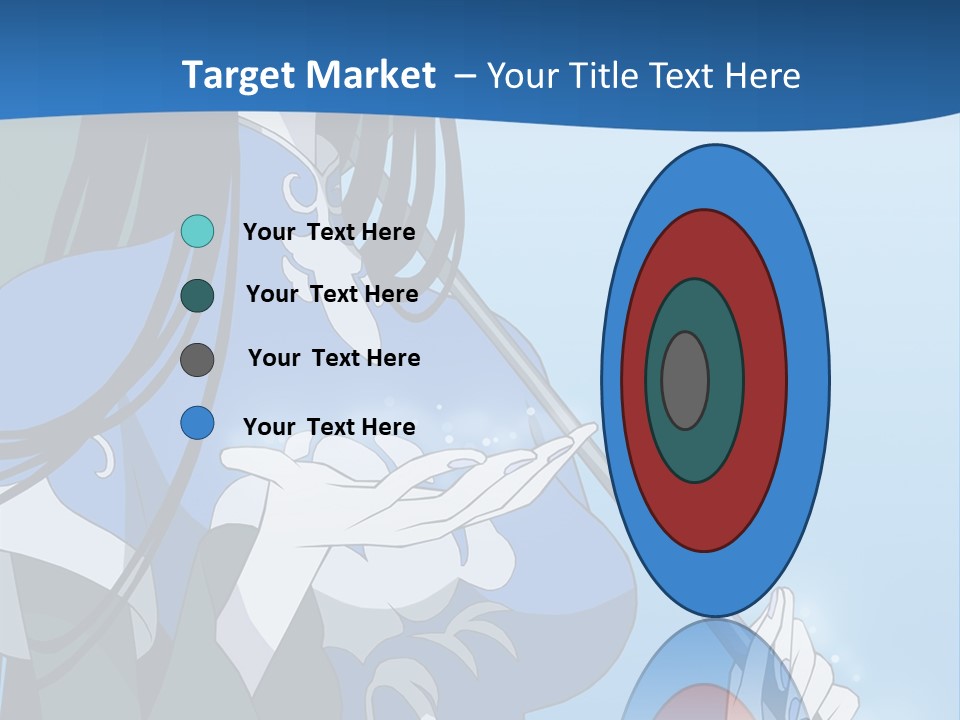 A Woman With An Umbrella Powerpoint Template PowerPoint Template