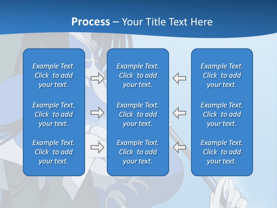 A Woman With An Umbrella Powerpoint Template PowerPoint Template
