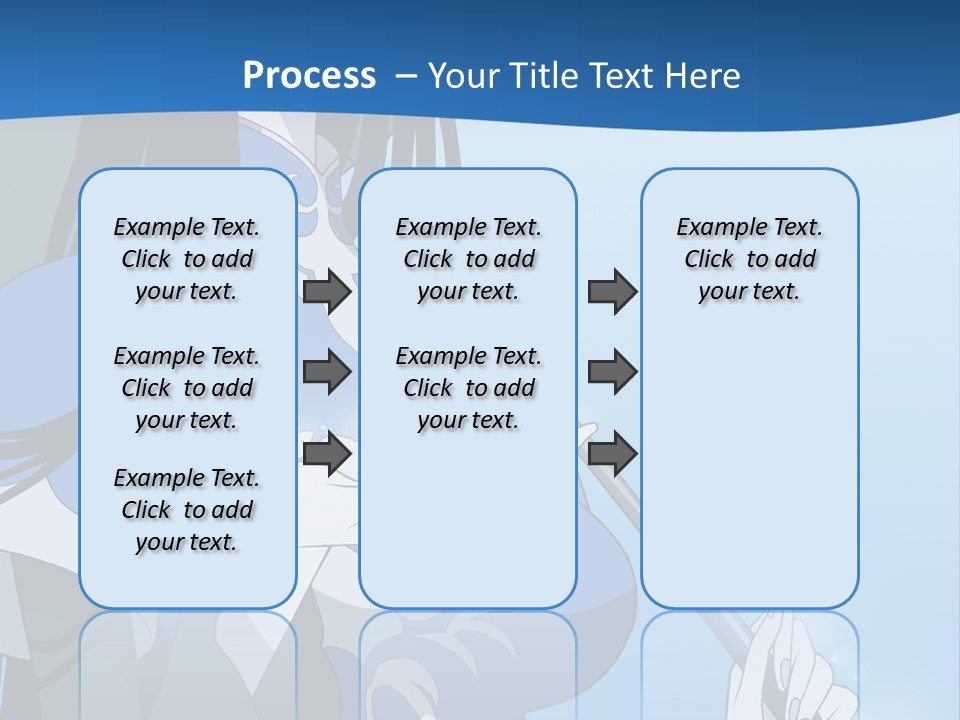 A Woman With An Umbrella Powerpoint Template PowerPoint Template