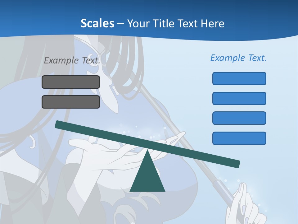 A Woman With An Umbrella Powerpoint Template PowerPoint Template