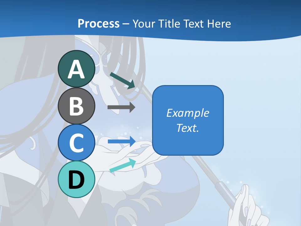 A Woman With An Umbrella Powerpoint Template PowerPoint Template
