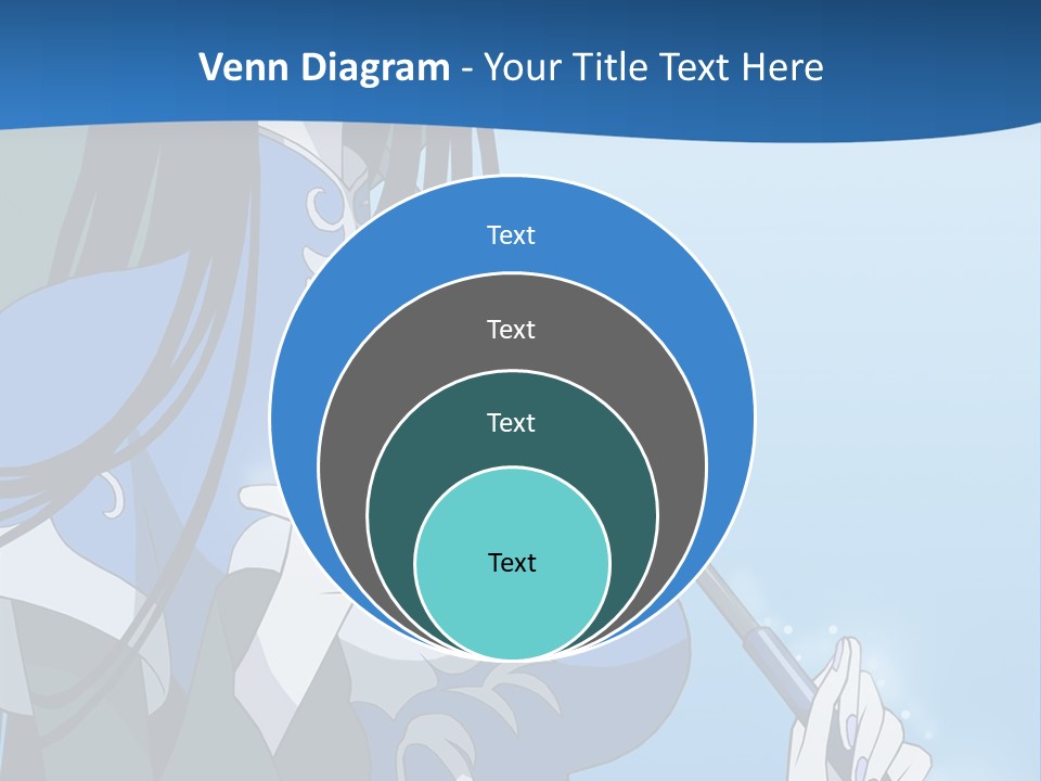 A Woman With An Umbrella Powerpoint Template PowerPoint Template