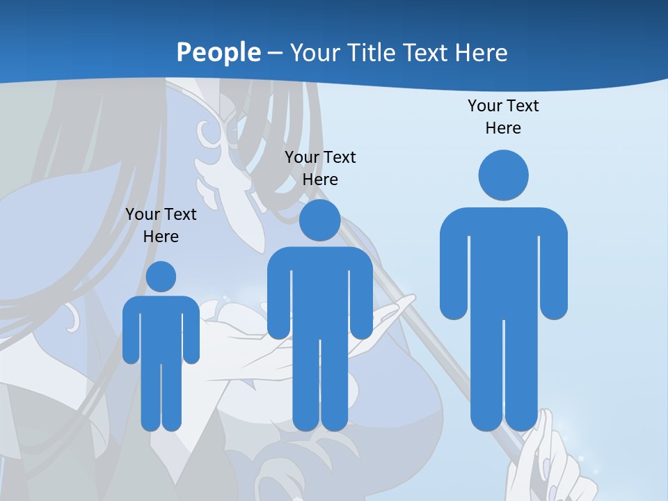 A Woman With An Umbrella Powerpoint Template PowerPoint Template