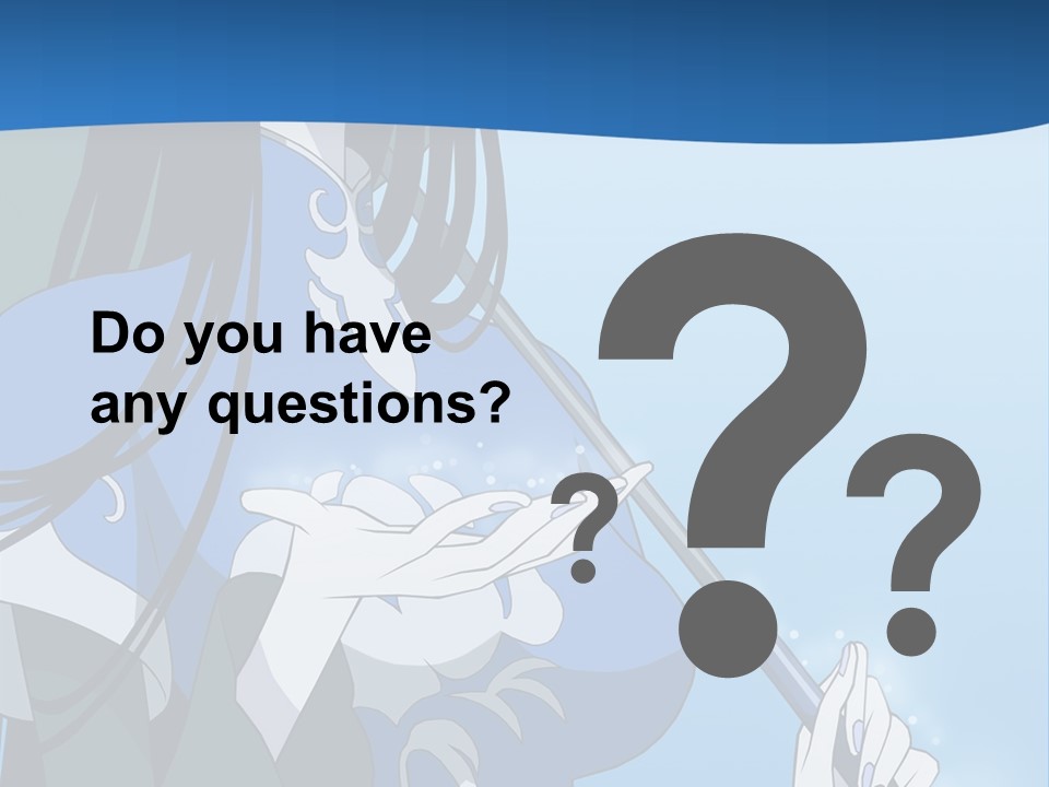 A Woman With An Umbrella Powerpoint Template PowerPoint Template