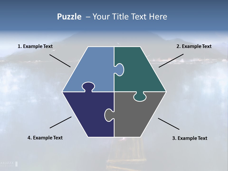 A Woman In A White Dress Standing On A Dock PowerPoint Template